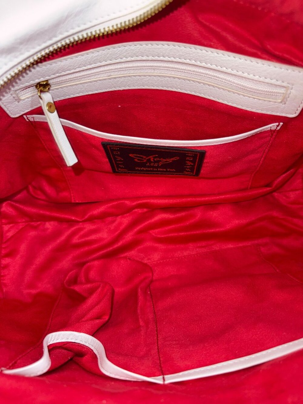Sharif 1827 Studio Leather and Snake Foil Top Handle Shoulder Bag - SAMPLE BAG - Picture 13 of 15